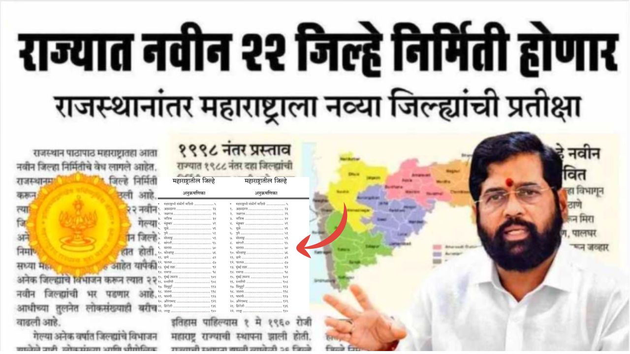 Maharashtra New District List